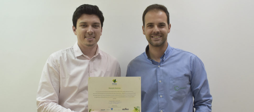 Canaoeste recebe Menção Honrosa da equipe do Protocolo Etanol Mais Verde.